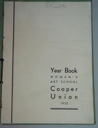 Item #1111244 Year book Women's Art School, Cooper Union