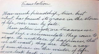 Autograph Album and Sketch Book created by Employees of the Ministry of Munitions, Drawing Office, includes Women's Advancement, Fine Watercolors and Sketches - some Chinese Characters.