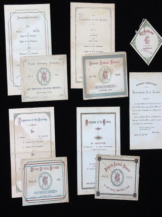 Item #1240147 Four (4) menus with original envelopes for the First through Fourth Annual Dinners...