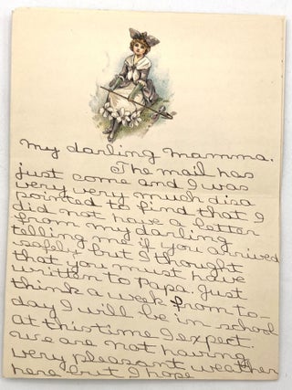 Twenty-five (25) Letters from Siblings to their Grandfather, Father & Mother, 1899-1905. West Newton, MA