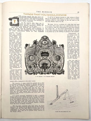 The Bedouin, published for the Traveling Showman by C. W. Parker, Leavenworth, Kansas, April 1917. Vol. 1, No. 2.