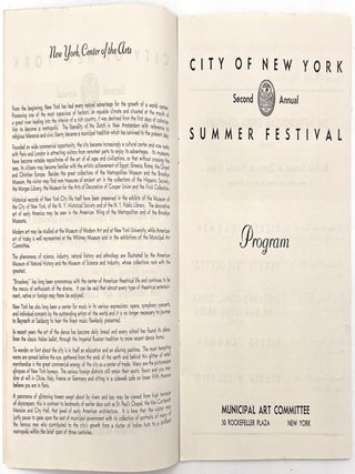 City of New York Second Annual Summer Festival