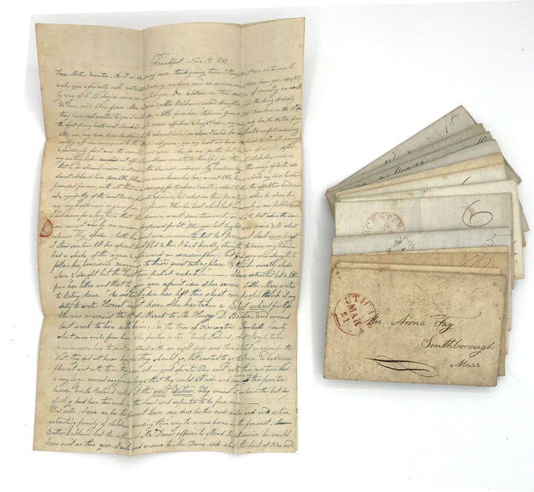 Item #20000222 Manuscript Correspondence Addressed to Anna Angier Fay and Lavinia Fay - 14 Letters dated 1819-1847