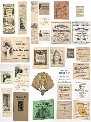Item #20000264 19th Century Printing Collateral Ephemera -- Collection of Twenty-Seven (27) Items...