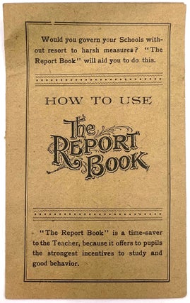 Item #20000310 Promotional Pamphlet and Instructions on How to Use the Report Book - Teacher's Aid