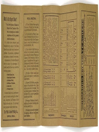 Promotional Pamphlet and Instructions on How to Use the Report Book - Teacher's Aid