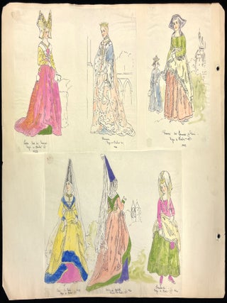 "Modes et Costumes Historiques" -- Over Fifty (50) Historical Costume Designs from France, 1920