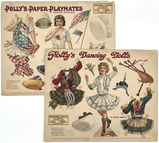 Item #20000772 "Polly's Dancing Dolls" and "Polly's Paper Playmates" -- Twelve (12) Uncut Paper...