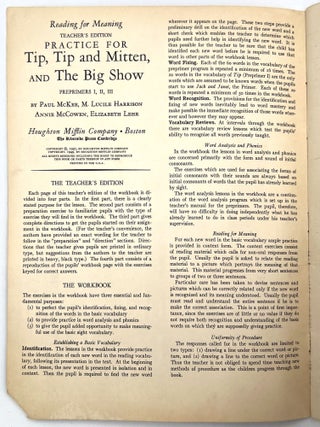 Practice for Tip, Tip and Mitten, and The Big Show