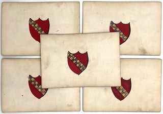 Handmade 19th Cent. French Card Game with Elegant Original Gouache Artwork -- "Memory" or "Keep Your Temper"