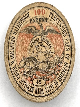 Item #20000893 1853 "Exhibition of the Industry of All Nations" Souvenir Paper Percussion Cap Box