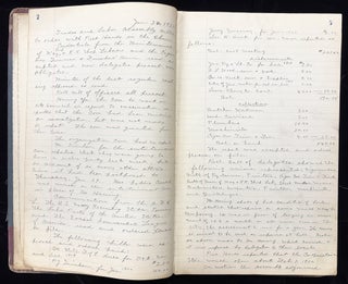 Item #20000957 1920s Book of Manuscript Minutes Kept by "Trade and Labor Assembly" in...