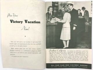 The All-Year Club of Southern California writes to "Victory Vacationist" - Introduction and Brochure