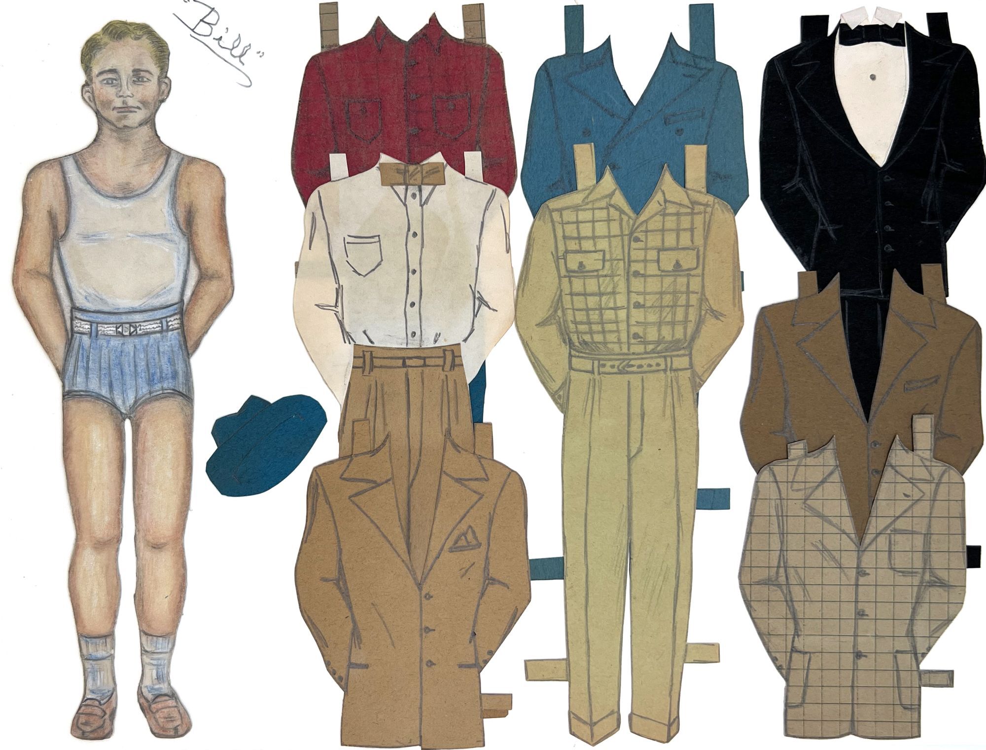 Handmade 10 5 Paper Doll Bill