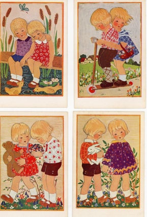 Junior Cross Summer Cards, Containing 10 Cards Designed by Ruth Kalmar at age 14 years