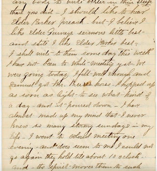 Item #20128002 A Pair of Letters from Emily to her Family discussing her trip to Yorktown,...
