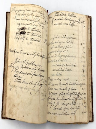 19th cent. Account Book of Cabinet Maker Hiram Johnston of Hollis, Maine