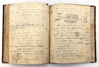 19th cent. Account Book of Cabinet Maker Hiram Johnston of Hollis, Maine