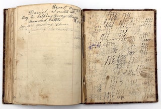 19th cent. Account Book of Cabinet Maker Hiram Johnston of Hollis, Maine