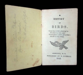 Item #20128249 A History of Birds. For the Use of Children, yellow