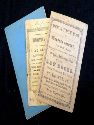 A Collection of Three Farming Ledgers belong to Lewis Wetherbee of Ashby, MA