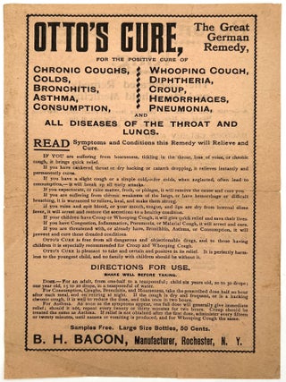 "Bacon's Celery King" -- Flyer for Patent Medicine by B.H. Bacon