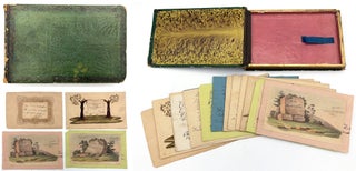 Item #20135729 c.1840 German Friendship Album with Fine Original Artwork, Hidden Compartment