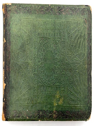 c.1840 German Friendship Album with Fine Original Artwork, Hidden Compartment