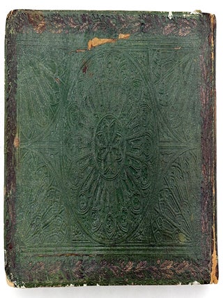 c.1840 German Friendship Album with Fine Original Artwork, Hidden Compartment