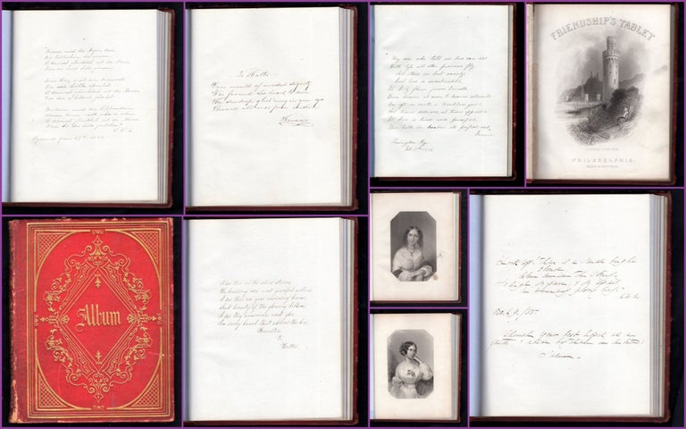 Item #20200105 The Friendship's Tablet, No. 6, A Friendship Album Belonging to Hattie, circa 1853-1855