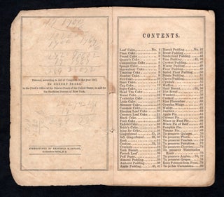 Sears' New Family Receipt Book: Containing the Most Valuable Receipts for the Various Branches of Cookery ...