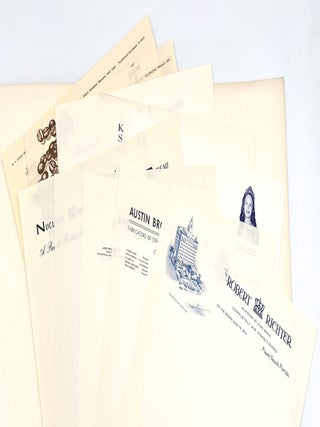 Five (5) Letterhead Salesman Sample Books 1890s-1957