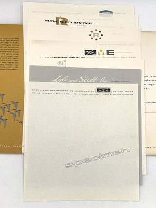 Five (5) Letterhead Salesman Sample Books 1890s-1957