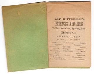 Trade Catalogue for Henry W. Plummer, Manufacturer of and Dealer in Extracts, Essences, Medicines, Toilet Articles, Spices, Etc.