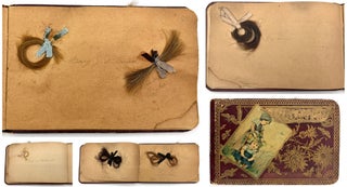 Item #20200842 Hair Album of Emma C. Wimmer -- Fifteen (15) Locks and Plaits including Blonde,...