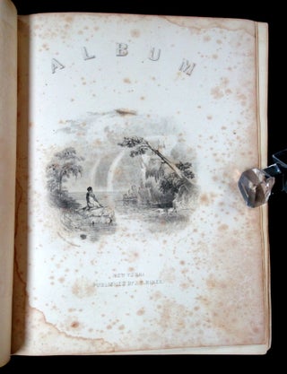 Friendship Album Belonging to India Missionary Amelia Mercy Newton Little, circa 1841-1847, from Sherburne, NY