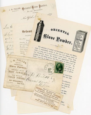 Item #20202531 Circulars and Sample of Oriental Glove Powder - An easier way to put on your well...