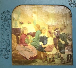 10 French Tissue Stereoviews - Children in Adult Situations from the Scenes Enfantines Series