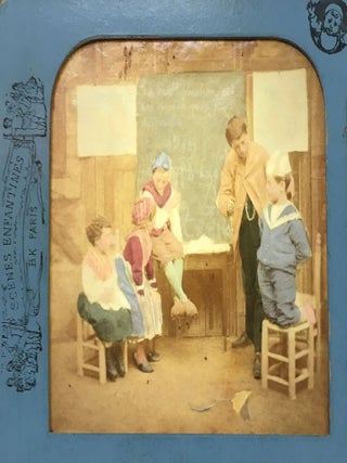 10 French Tissue Stereoviews - Children in Adult Situations from the Scenes Enfantines Series