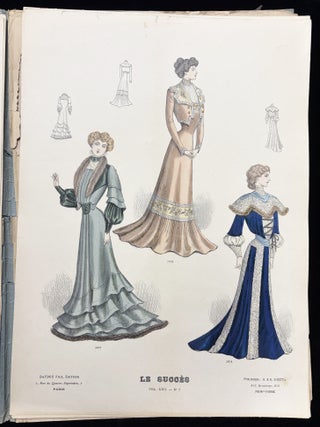Le Succes Vol. XXII, No. 7 -- Colored Plates of Parisian Women's Fashion from October 1901