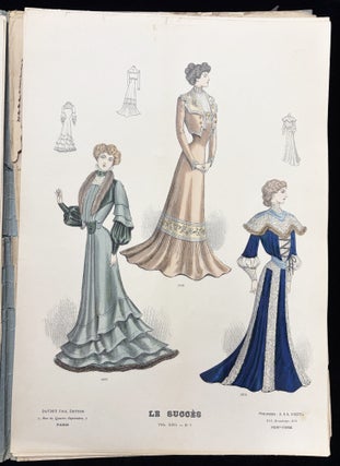 Le Succes Vol. XXII, No. 7 -- Colored Plates of Parisian Women's Fashion from October 1901