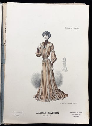 Le Succes Vol. XXII, No. 7 -- Colored Plates of Parisian Women's Fashion from October 1901