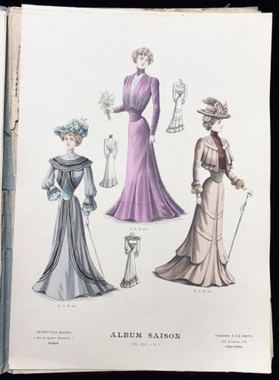 Le Succes Vol. XXII, No. 7 -- Colored Plates of Parisian Women's Fashion from October 1901