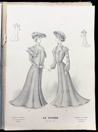 Le Succes Vol. XXII, No. 7 -- Colored Plates of Parisian Women's Fashion from October 1901