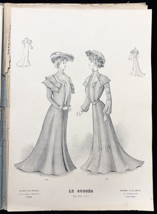 Le Succes Vol. XXII, No. 7 -- Colored Plates of Parisian Women's Fashion from October 1901