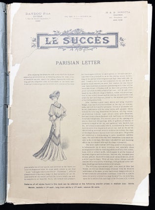 Le Succes Vol. XXII, No. 7 -- Colored Plates of Parisian Women's Fashion from October 1901