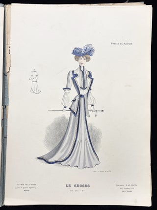Le Succes Vol. XXII, No. 7 -- Colored Plates of Parisian Women's Fashion from October 1901