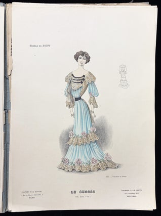 Le Succes Vol. XXII, No. 7 -- Colored Plates of Parisian Women's Fashion from October 1901