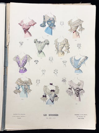 Le Succes Vol. XXII, No. 7 -- Colored Plates of Parisian Women's Fashion from October 1901