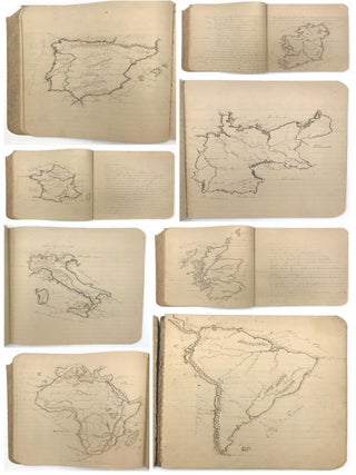 Four (4) Manuscript Composition Notebooks of Myrtle Fulton, Age 16